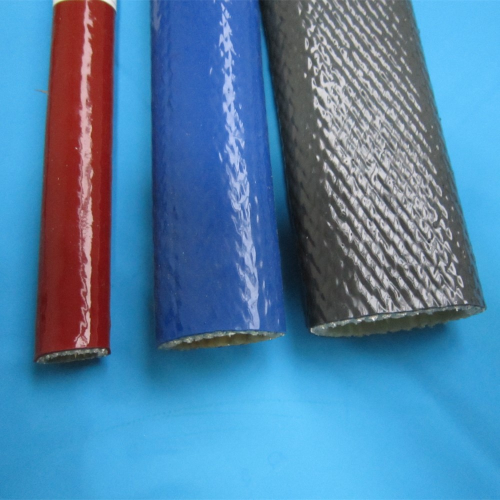 Flame Retardant UL1441 VW-1 Electric Wire Insulation Silicone Coated Glassfiber Fire Sleeve