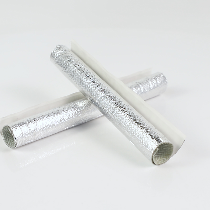 Aluminum fiberglass self-closing wrap