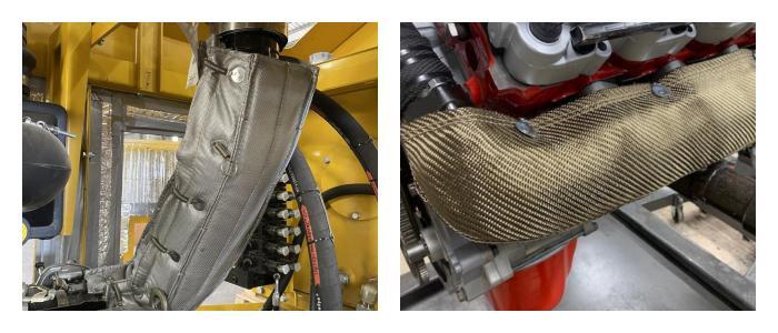 Exhaust heat shield insulation