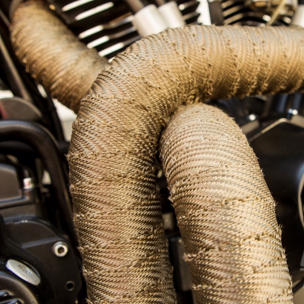 ATV exhaust wrap