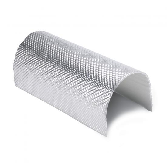 Adhesive backed aluminum heat shield mat