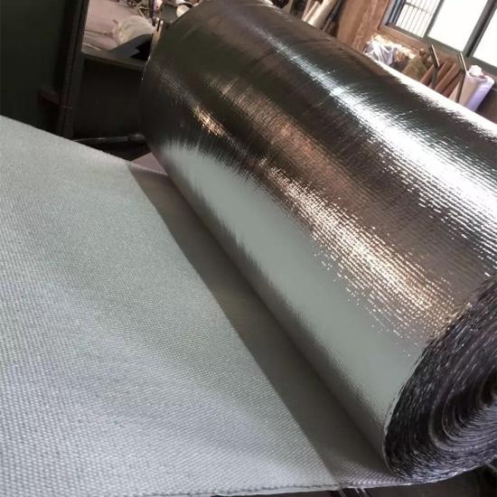 Aluminum Foil Fiberglass Cloth Glass Fibre Fabric