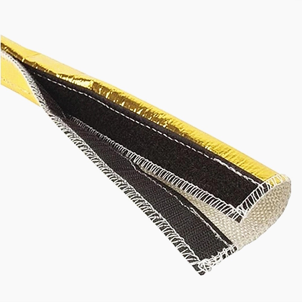 Heat Shroud Gold: Engineered Thermal & Abrasion Protection for Critical Lines & Wiring. Install Without Disconnection
