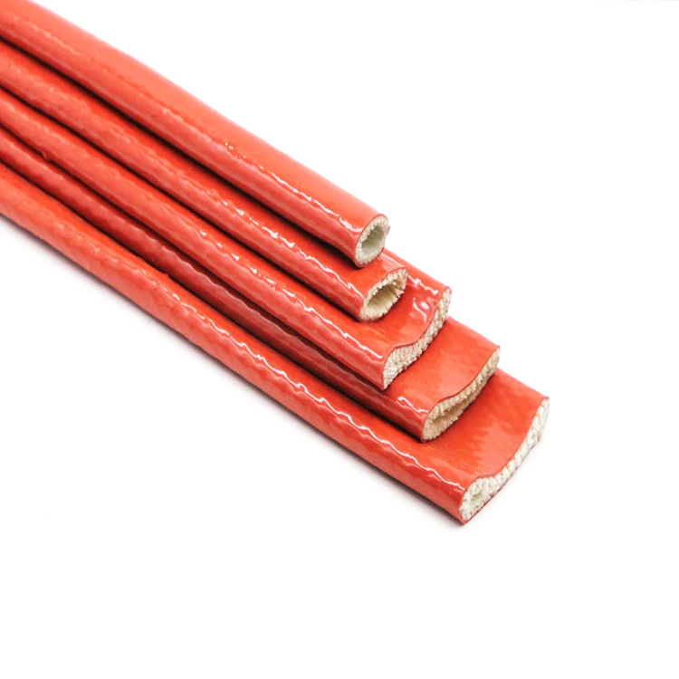 Flame Retardant UL1441 VW-1 Electric Wire Insulation Silicone Coated Glassfiber Fire Sleeve