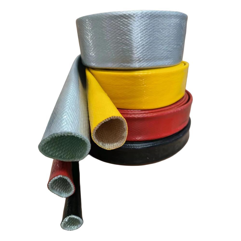 What is the application of the Silicone Coated Fiberglass Braided Sleeve?