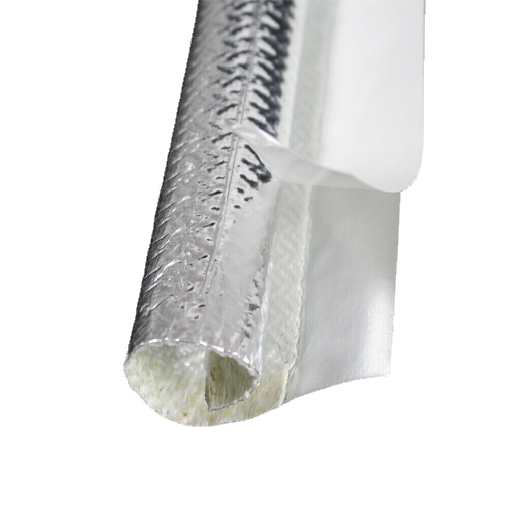 Aluminized Fiberglass Sleeve for Automotive Wire Harness Protection