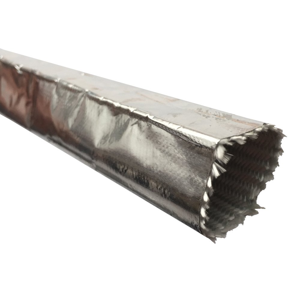 Heat Reflective Aluminized Fiberglass Sleeve High Temperature Test