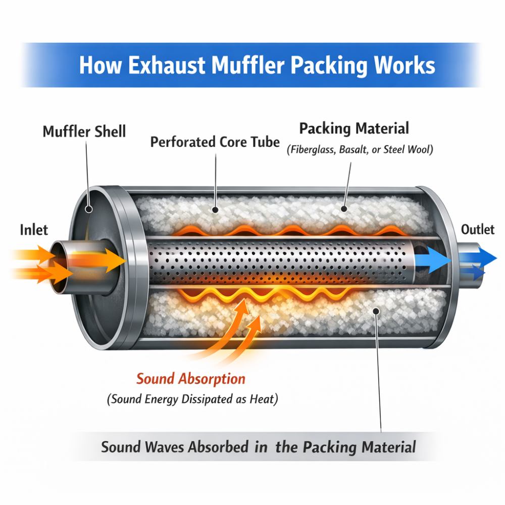 How Does Exhaust Muffler Packing Work? A Simple Technical Explanation