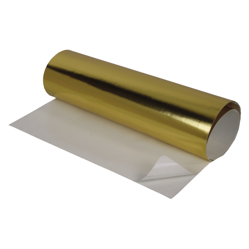 What is the application of the Gold Heat Barrier With Adhesive?